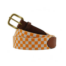 Load image into Gallery viewer, Smathers &amp; Branson Men&#39;s Needlepoint Belt University of Tennessee Checker