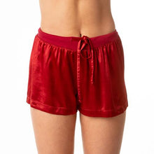 Load image into Gallery viewer, PJ Harlow Mikel Sleep Satin Shorts RED